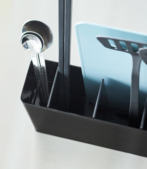 Utensil & Thin Cutting Board Holder, Steel - Yamazaki Home-Utensil Holder-Yamazaki Home-SANTOKU NYC