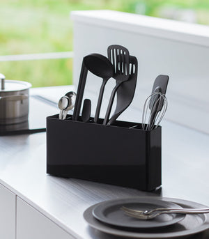 Utensil & Thin Cutting Board Holder, Steel - Yamazaki Home-Utensil Holder-Yamazaki Home-SANTOKU NYC
