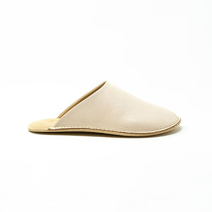 Waxed Leather Room Slippers - Reela-slippers-Reela-SANTOKU NYC