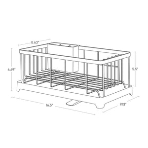 Wire Dish Rack, Steel - Yamazaki Home-Dish Rack-Yamazaki Home-SANTOKU NYC