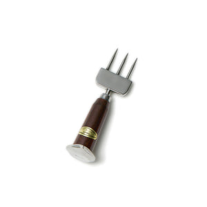 3-Prong Ice Pick with Chestnut-Formed Plywood Weight Short 6.5" - YAMACHU-Barware-YAMACHU-SANTOKU NYC