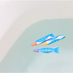 Kitpas Rice Bran Wax Bath Crayons 3 Colors - Coral (Pink, Orange, Red)-kids-kitpas-SANTOKU NYC