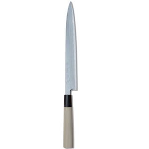 White Carbon Steel Yanagi Chef Knife 9" 1/2 上作白鋼二号 - JIKKO-Kitchen-JIKKO-SANTOKU NYC