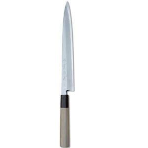 Blue Carbon Steel Yanagi Knife 9" 1/2 紋鍛青鋼二号 - JIKKO-Kitchen-JIKKO-SANTOKU NYC