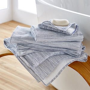 Japanese Fine Pattern Stripes Towel - UCHINO-Home & Wellness-UCHINO-santoku nyc